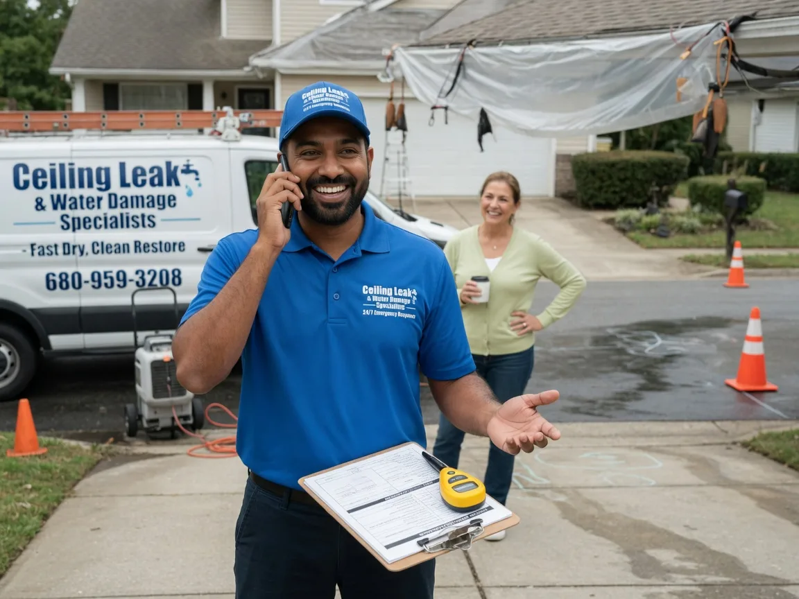 Ceiling Leak Cleanup Elliott, IA FAQs